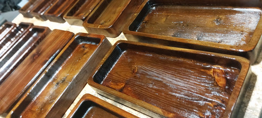 Solid Wood Valet Tray - Unique Stain!