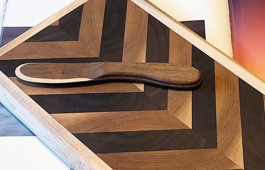 Wooden Butter Knife - Black Walnut and Maple.