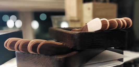 Wooden Butter Knife - Black Walnut and Maple.